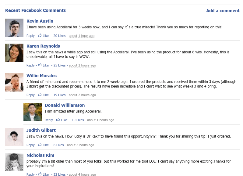 Accelleral fake user reviews
