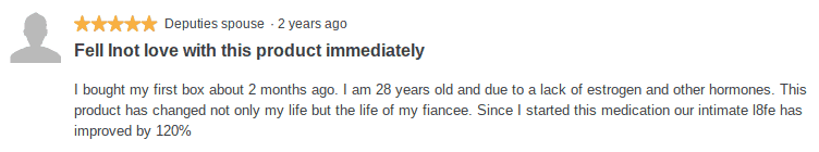 Positive review for Virmax For Her female viagra alternative