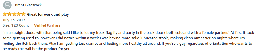 Positive straight guy user review of Pure For Men