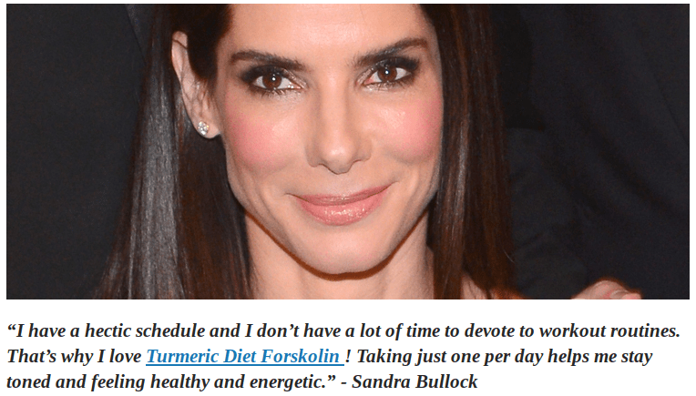 Sandra Bullock did not endorse slimfit 180, it's a scam