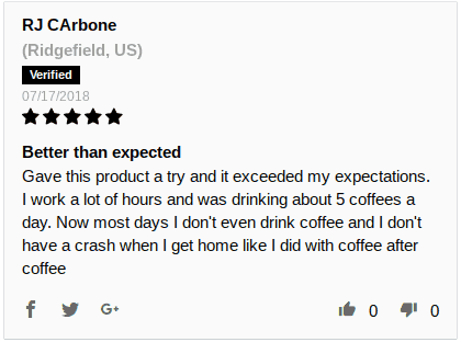 Another positive user review of Brickhouse Nutrition Dawn to Dusk