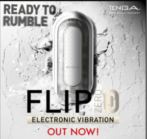 Ad for Tenga Flip Zero male sex toy masturbator