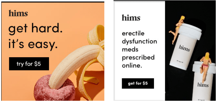 For Hims advertisements