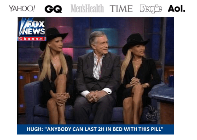 Hugh Heffner does not endorse Amadax scam