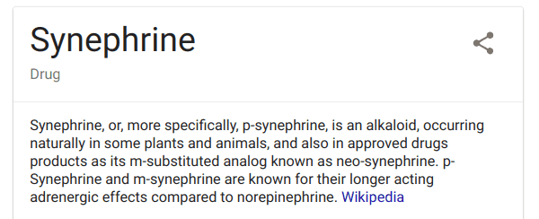 Alpha Lean 7 fat burner contains Synephrine
