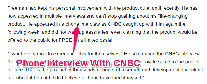 morgan freeman phone interview cnbc