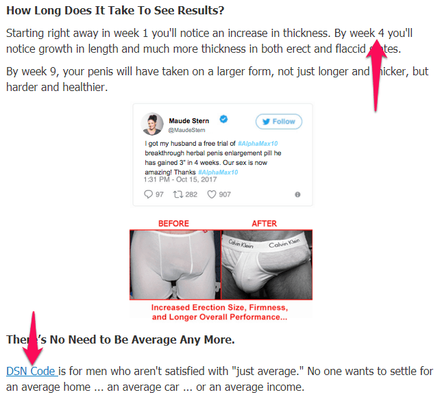 dsn code black increase in size claims