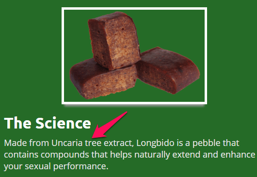uncaria tree extract in longbido