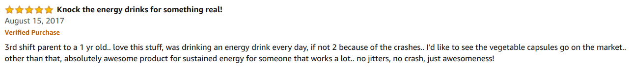 Good user review of MDrive Workforce energy