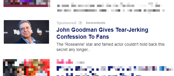john goodman ad on yahoo