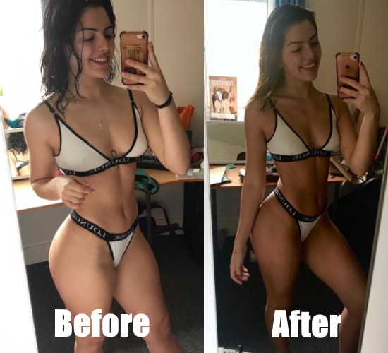 hourglass fit before and after