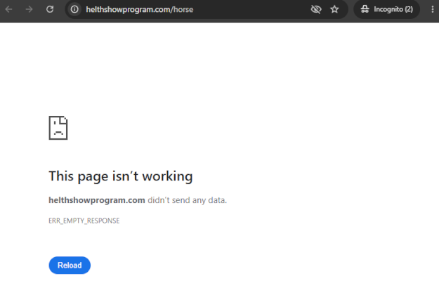 vicks vaporub trick ad leads to page not loading error
